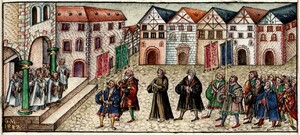 Einzug Sigmunds von Sachsen als Bischof