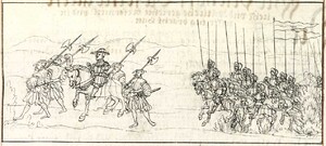 Bischöfliches Reiterheer gegen Pfalzgraf bei Rhein